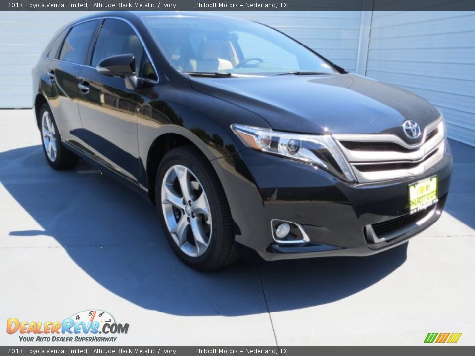 2013 Toyota Venza Limited Attitude Black Metallic / Ivory Photo #1