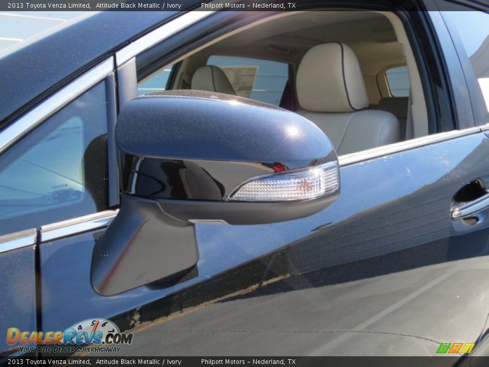 2013 Toyota Venza Limited Attitude Black Metallic / Ivory Photo #11