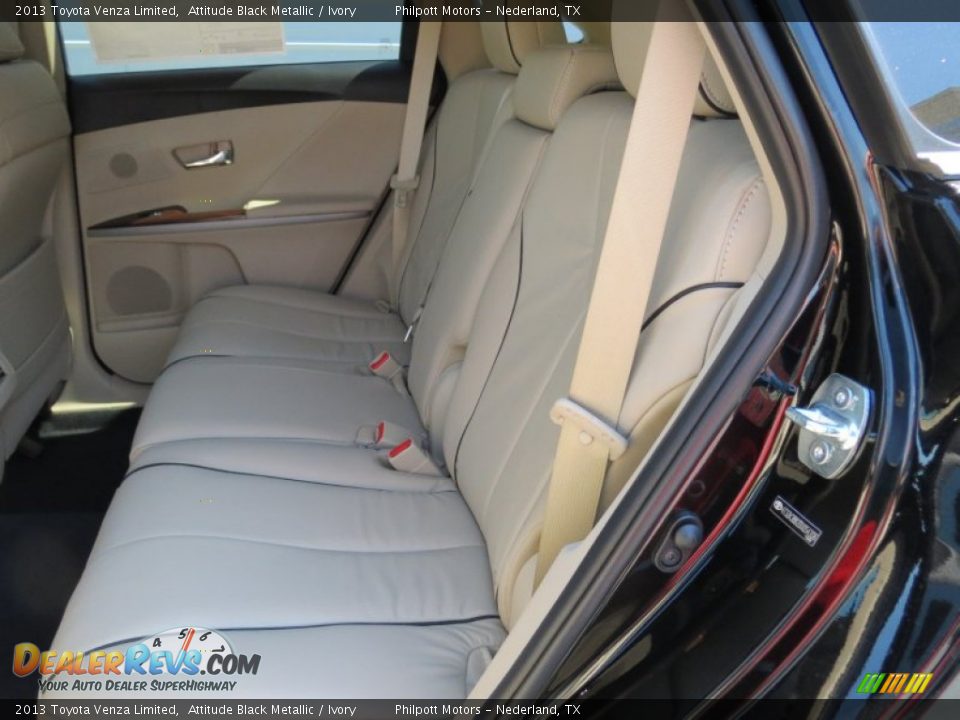 2013 Toyota Venza Limited Attitude Black Metallic / Ivory Photo #20