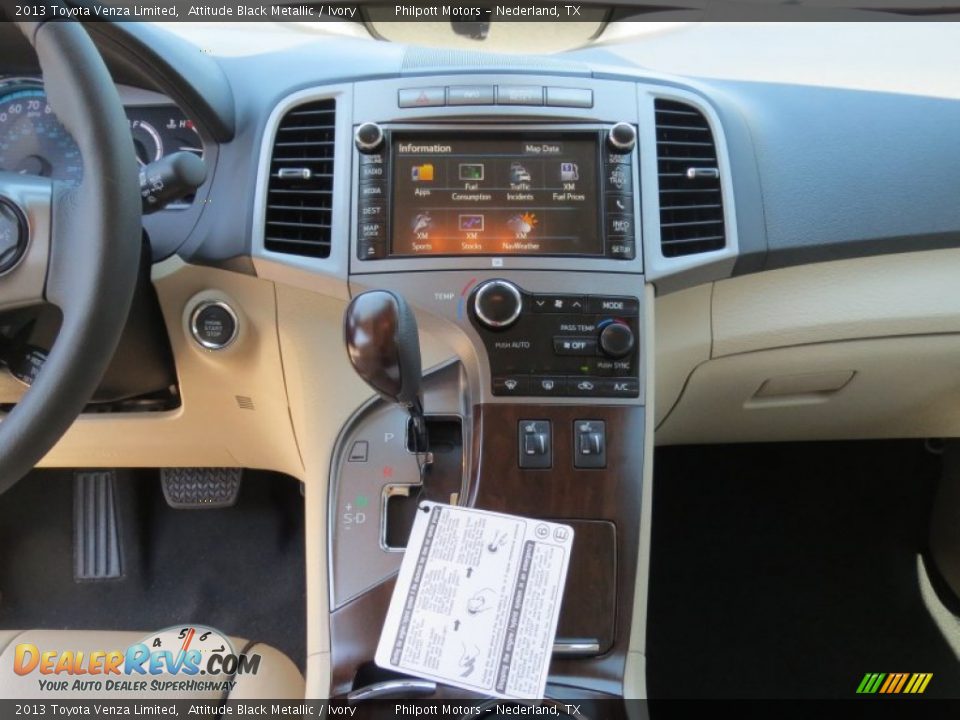 2013 Toyota Venza Limited Attitude Black Metallic / Ivory Photo #27