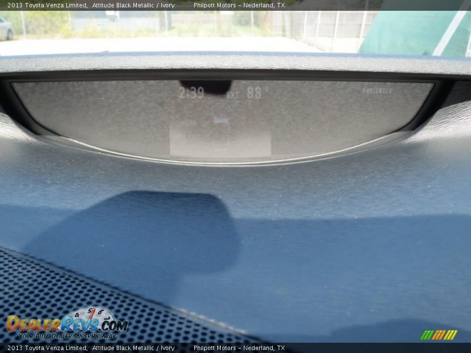 2013 Toyota Venza Limited Attitude Black Metallic / Ivory Photo #28