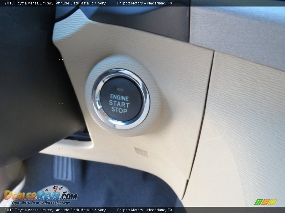 2013 Toyota Venza Limited Attitude Black Metallic / Ivory Photo #33