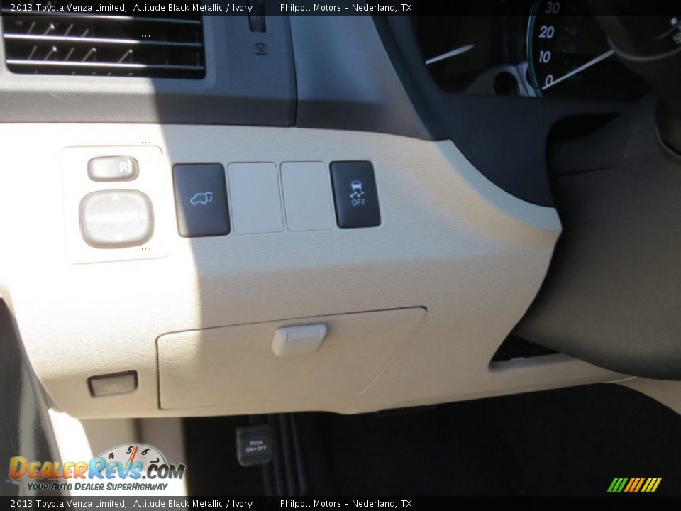 2013 Toyota Venza Limited Attitude Black Metallic / Ivory Photo #36