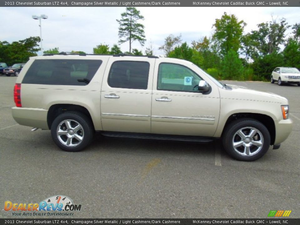 2013 Chevrolet Suburban LTZ 4x4 Champagne Silver Metallic / Light Cashmere/Dark Cashmere Photo #3