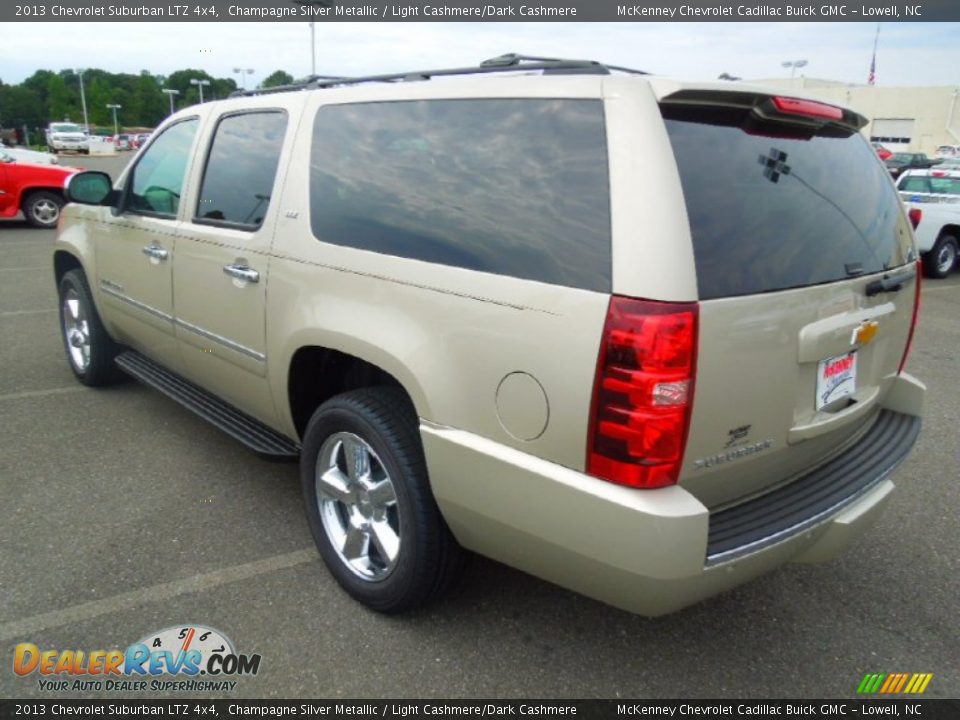 2013 Chevrolet Suburban LTZ 4x4 Champagne Silver Metallic / Light Cashmere/Dark Cashmere Photo #5