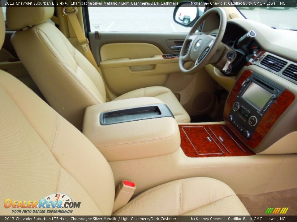 2013 Chevrolet Suburban LTZ 4x4 Champagne Silver Metallic / Light Cashmere/Dark Cashmere Photo #26