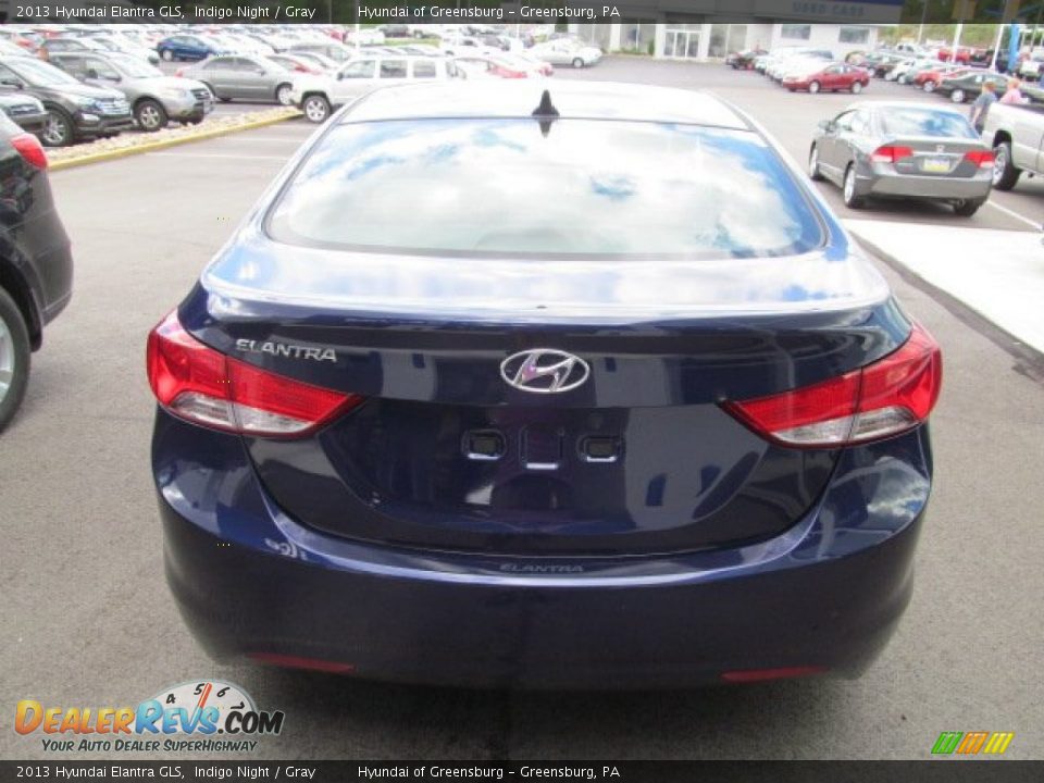 2013 Hyundai Elantra GLS Indigo Night / Gray Photo #4