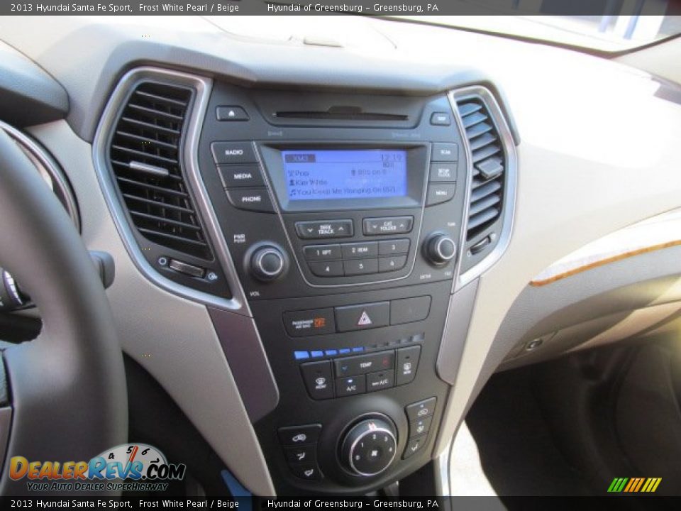 2013 Hyundai Santa Fe Sport Frost White Pearl / Beige Photo #8