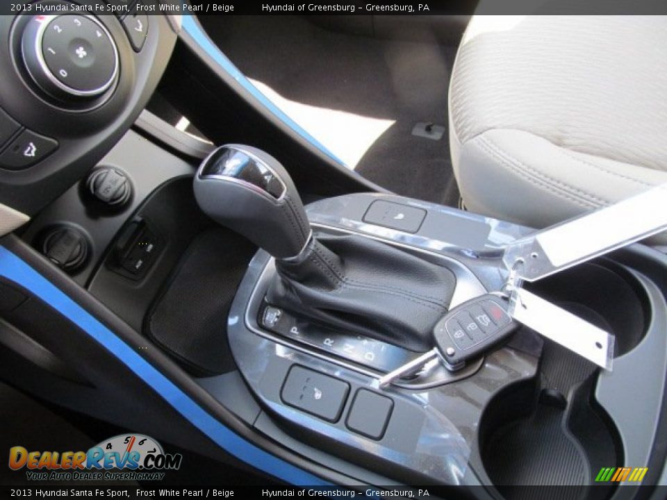 2013 Hyundai Santa Fe Sport Frost White Pearl / Beige Photo #9