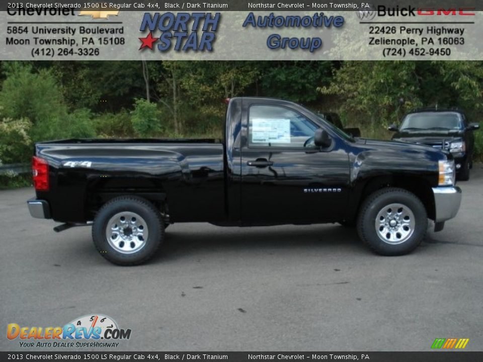 2013 Chevrolet Silverado 1500 LS Regular Cab 4x4 Black / Dark Titanium Photo #1