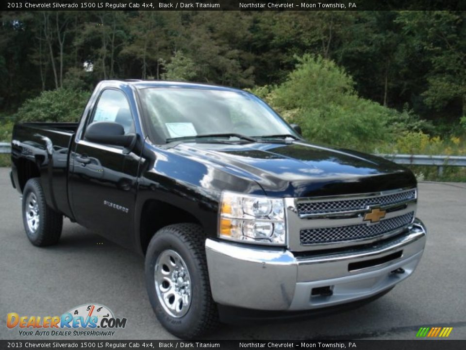 2013 Chevrolet Silverado 1500 LS Regular Cab 4x4 Black / Dark Titanium Photo #2