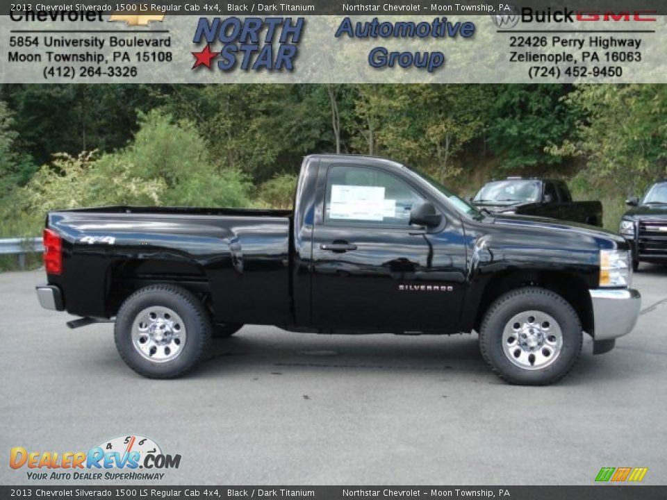 2013 Chevrolet Silverado 1500 LS Regular Cab 4x4 Black / Dark Titanium Photo #1