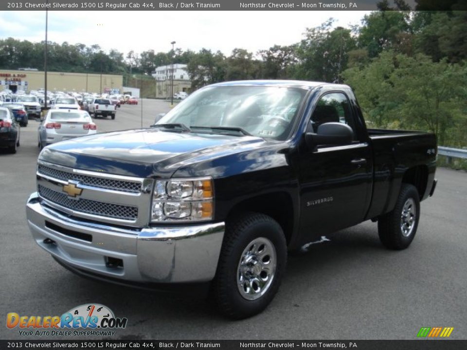 2013 Chevrolet Silverado 1500 LS Regular Cab 4x4 Black / Dark Titanium Photo #4