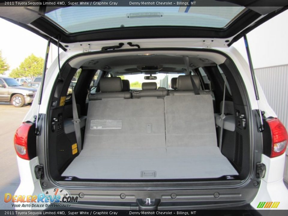 2011 Toyota Sequoia Limited 4WD Super White / Graphite Gray Photo #10