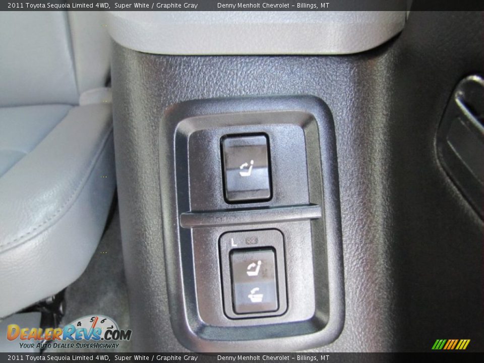 2011 Toyota Sequoia Limited 4WD Super White / Graphite Gray Photo #11