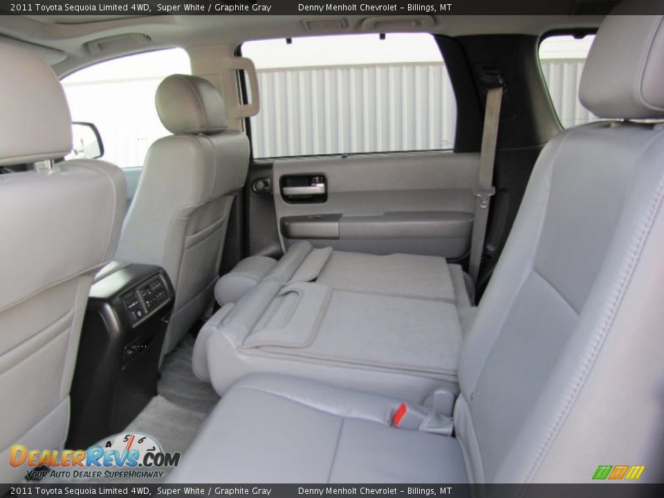 2011 Toyota Sequoia Limited 4WD Super White / Graphite Gray Photo #12