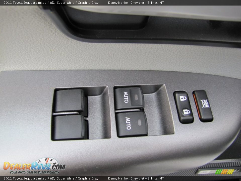 2011 Toyota Sequoia Limited 4WD Super White / Graphite Gray Photo #18