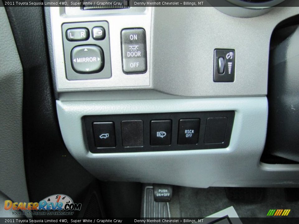 2011 Toyota Sequoia Limited 4WD Super White / Graphite Gray Photo #21