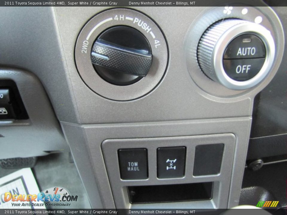 2011 Toyota Sequoia Limited 4WD Super White / Graphite Gray Photo #26