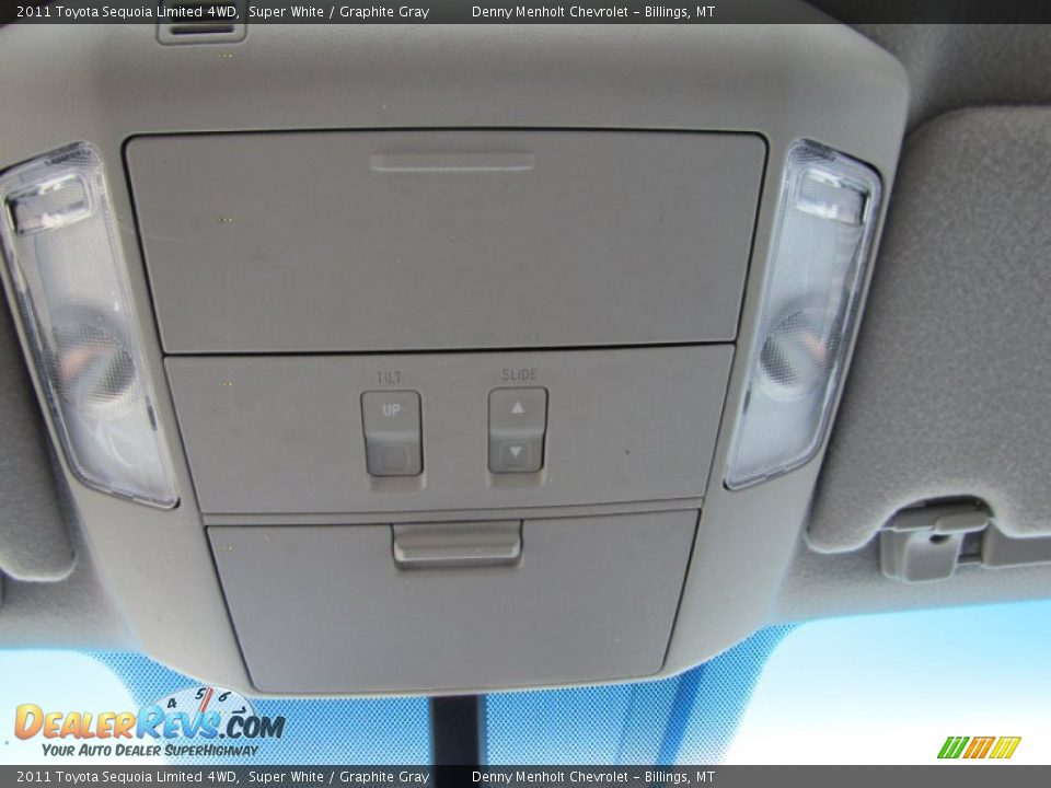 2011 Toyota Sequoia Limited 4WD Super White / Graphite Gray Photo #30
