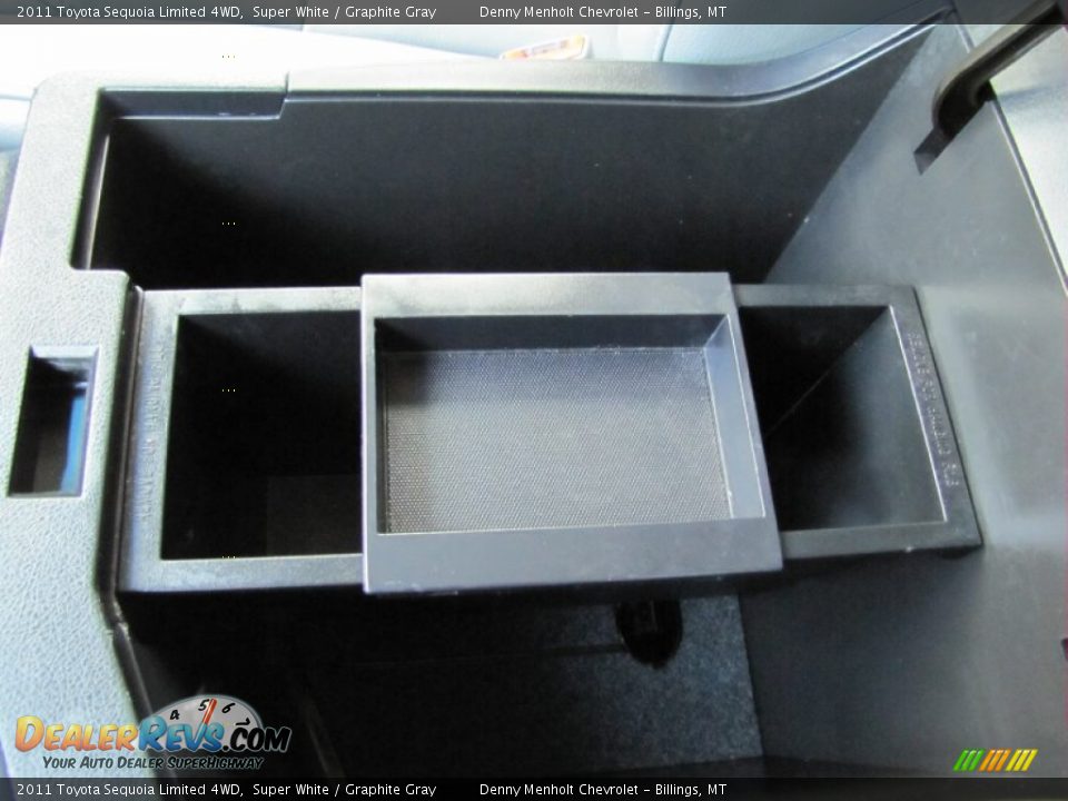 2011 Toyota Sequoia Limited 4WD Super White / Graphite Gray Photo #32