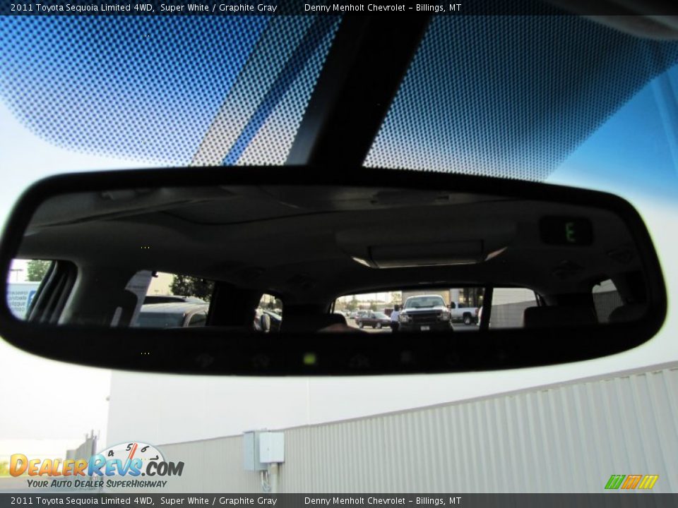 2011 Toyota Sequoia Limited 4WD Super White / Graphite Gray Photo #33