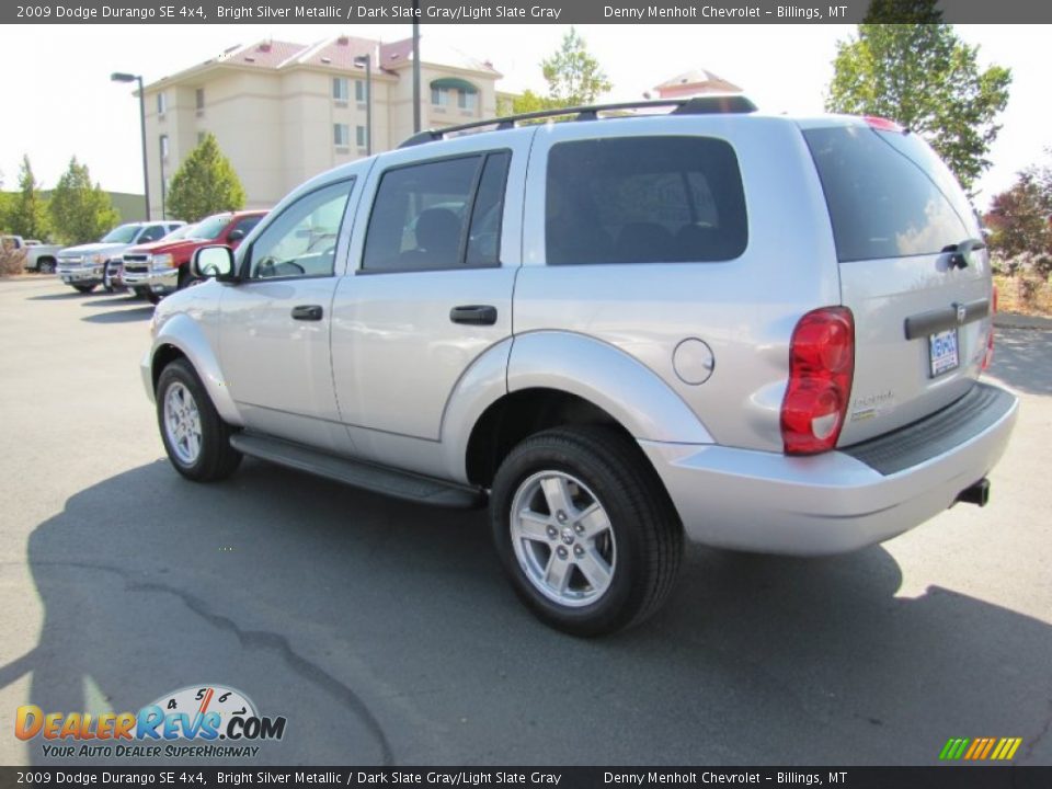 2009 Dodge Durango SE 4x4 Bright Silver Metallic / Dark Slate Gray/Light Slate Gray Photo #3