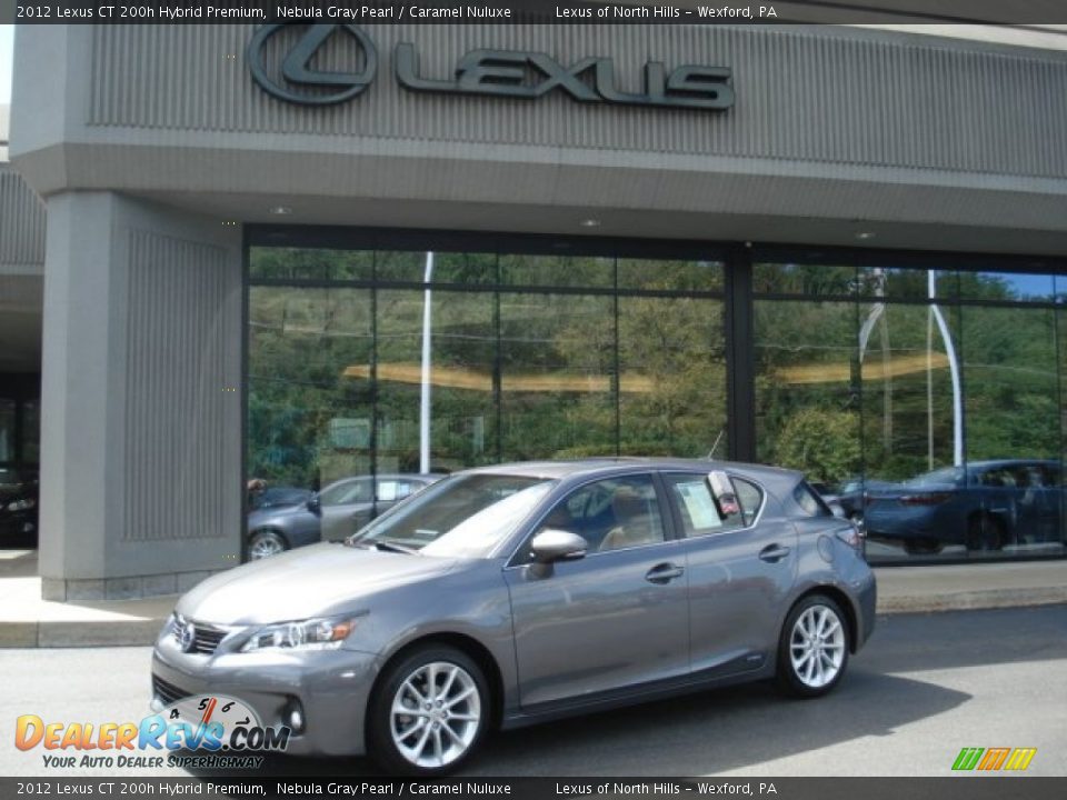 2012 Lexus CT 200h Hybrid Premium Nebula Gray Pearl / Caramel Nuluxe Photo #1