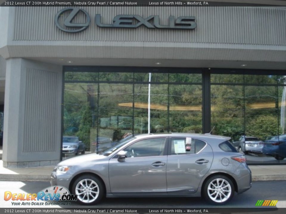 2012 Lexus CT 200h Hybrid Premium Nebula Gray Pearl / Caramel Nuluxe Photo #2