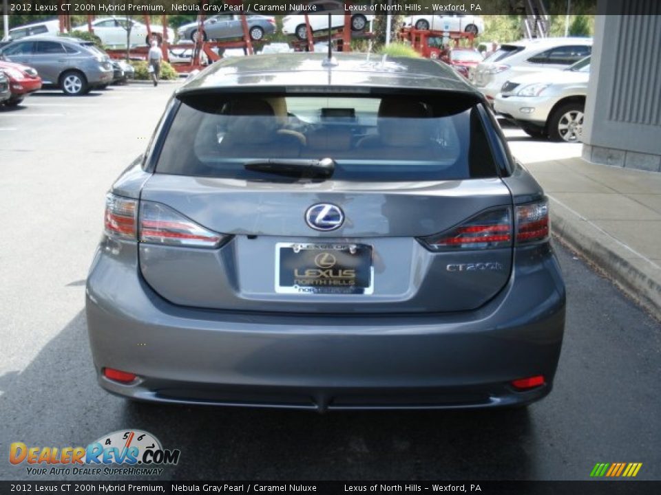 2012 Lexus CT 200h Hybrid Premium Nebula Gray Pearl / Caramel Nuluxe Photo #6