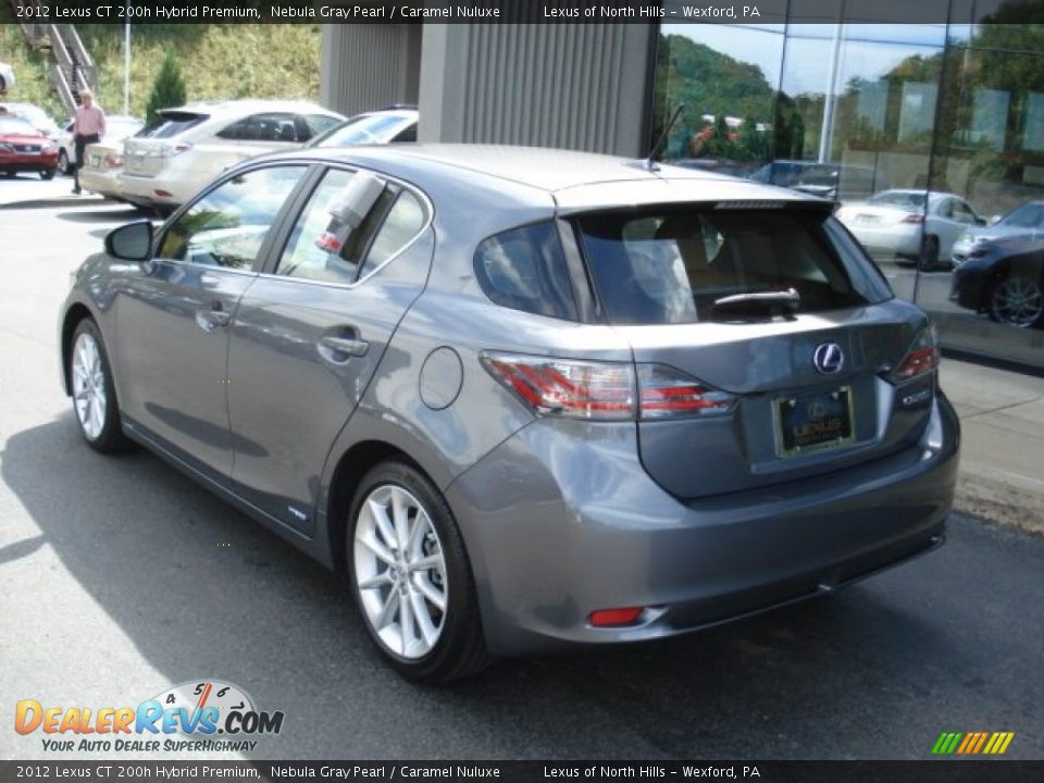 2012 Lexus CT 200h Hybrid Premium Nebula Gray Pearl / Caramel Nuluxe Photo #7