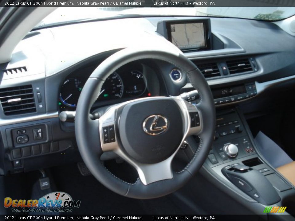 2012 Lexus CT 200h Hybrid Premium Nebula Gray Pearl / Caramel Nuluxe Photo #9