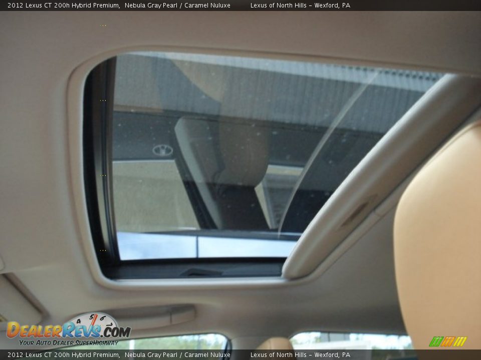 2012 Lexus CT 200h Hybrid Premium Nebula Gray Pearl / Caramel Nuluxe Photo #15