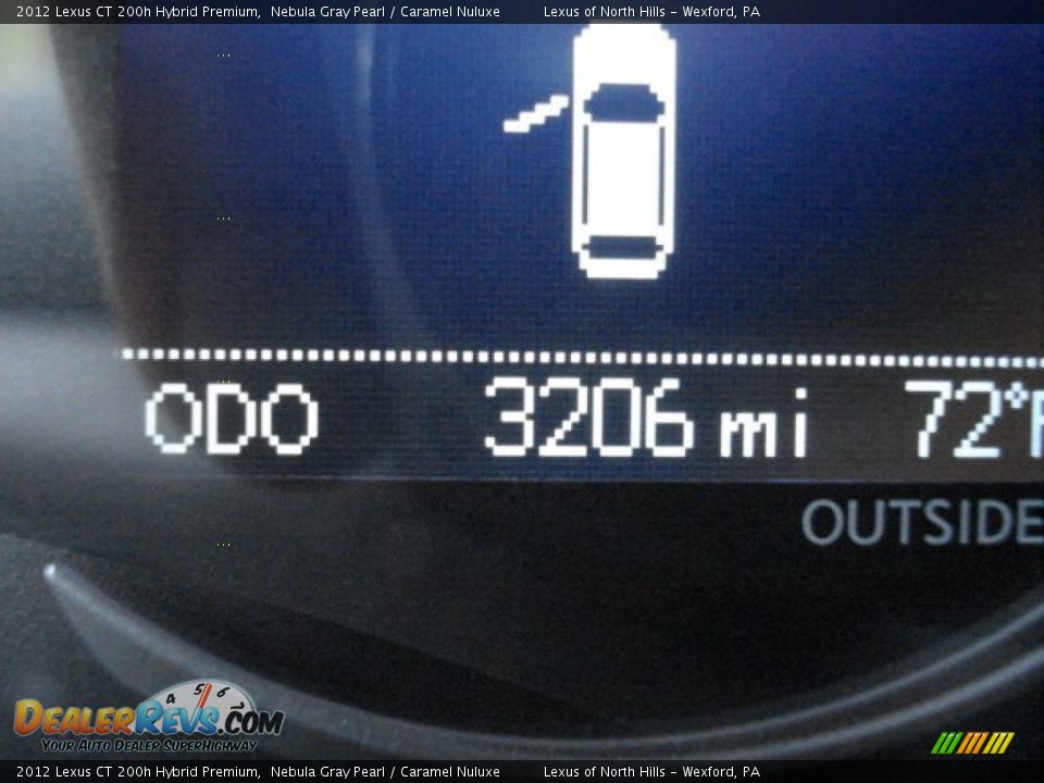 2012 Lexus CT 200h Hybrid Premium Nebula Gray Pearl / Caramel Nuluxe Photo #19