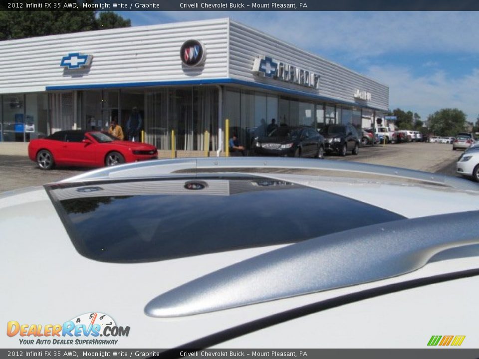 2012 Infiniti FX 35 AWD Moonlight White / Graphite Photo #4