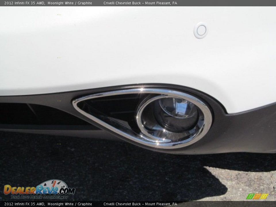 2012 Infiniti FX 35 AWD Moonlight White / Graphite Photo #11