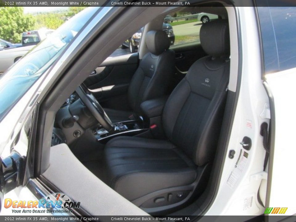2012 Infiniti FX 35 AWD Moonlight White / Graphite Photo #14