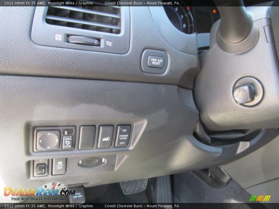 2012 Infiniti FX 35 AWD Moonlight White / Graphite Photo #18