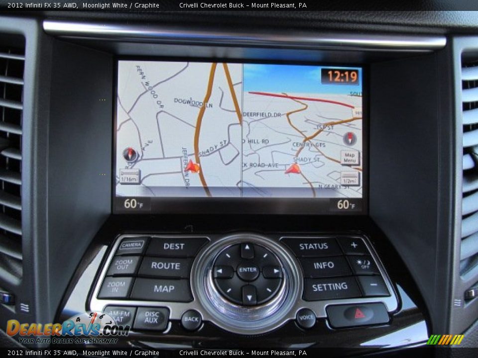 Navigation of 2012 Infiniti FX 35 AWD Photo #22