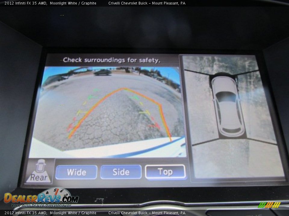 2012 Infiniti FX 35 AWD Moonlight White / Graphite Photo #23