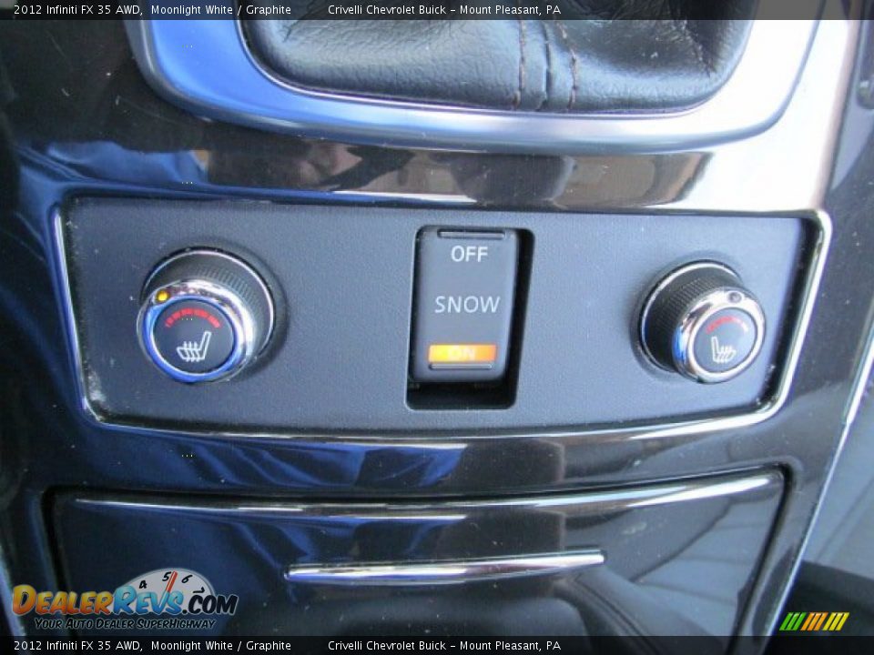 2012 Infiniti FX 35 AWD Moonlight White / Graphite Photo #26