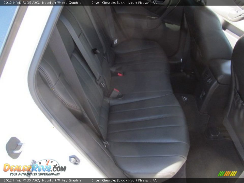 2012 Infiniti FX 35 AWD Moonlight White / Graphite Photo #29