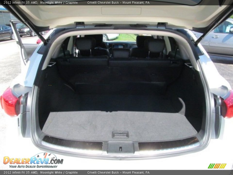 2012 Infiniti FX 35 AWD Moonlight White / Graphite Photo #30