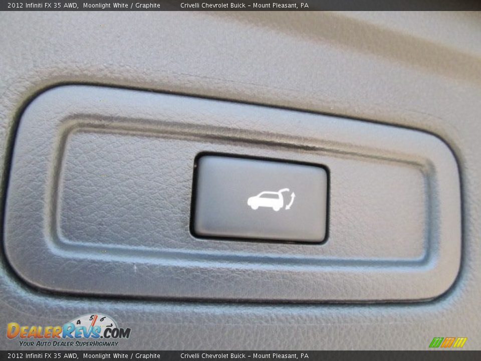 2012 Infiniti FX 35 AWD Moonlight White / Graphite Photo #31