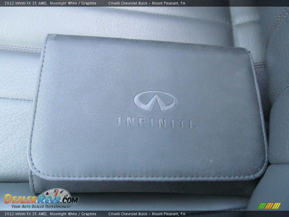 2012 Infiniti FX 35 AWD Moonlight White / Graphite Photo #32