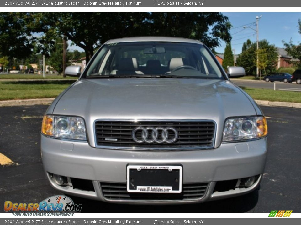 2004 Audi A6 2.7T S-Line quattro Sedan Dolphin Grey Metallic / Platinum Photo #2
