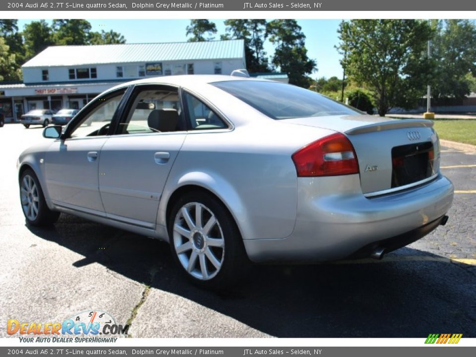 2004 Audi A6 2.7T S-Line quattro Sedan Dolphin Grey Metallic / Platinum Photo #4