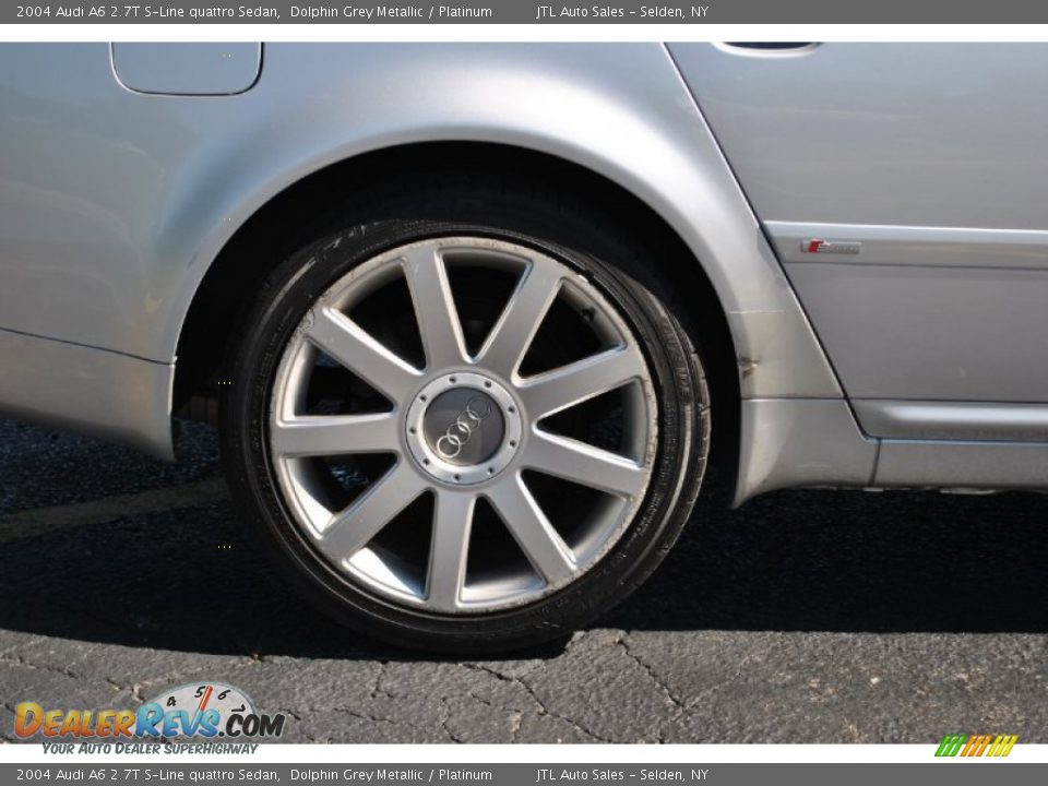 2004 Audi A6 2.7T S-Line quattro Sedan Dolphin Grey Metallic / Platinum Photo #8