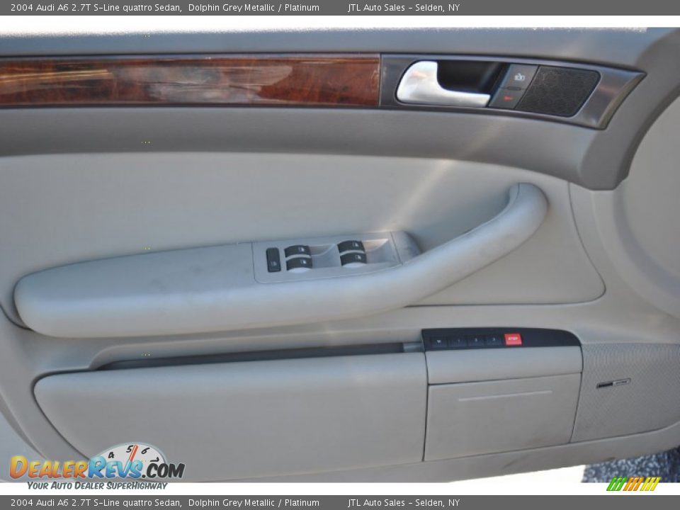 2004 Audi A6 2.7T S-Line quattro Sedan Dolphin Grey Metallic / Platinum Photo #11