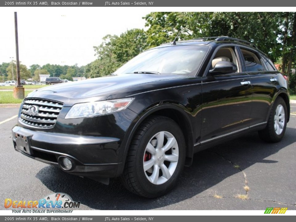 2005 Infiniti FX 35 AWD Black Obsidian / Willow Photo #1